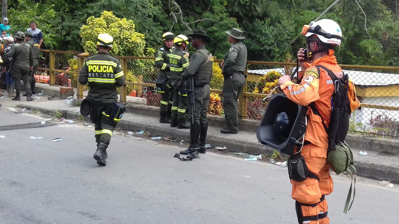 Defensa Civil Colombiana activa sus estructuras operativas en el departamento de Antioquia aledañas a Río Cauca