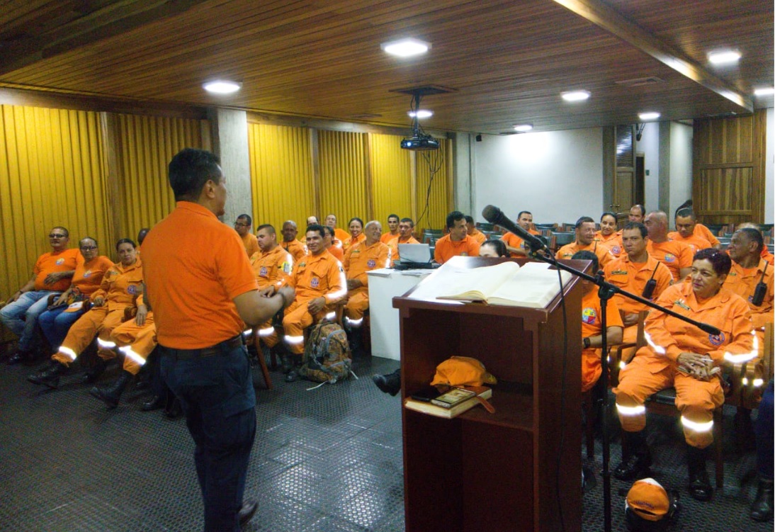 Reunión de presidentes de la juntas de la Defensa Civil seccional Risaralda