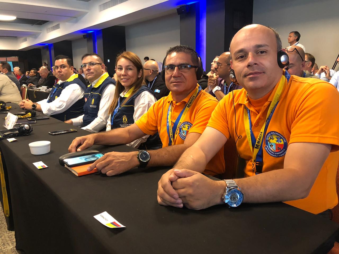 Defensa Civil Colombiana presente en reunión global de líderes USAR en Chile