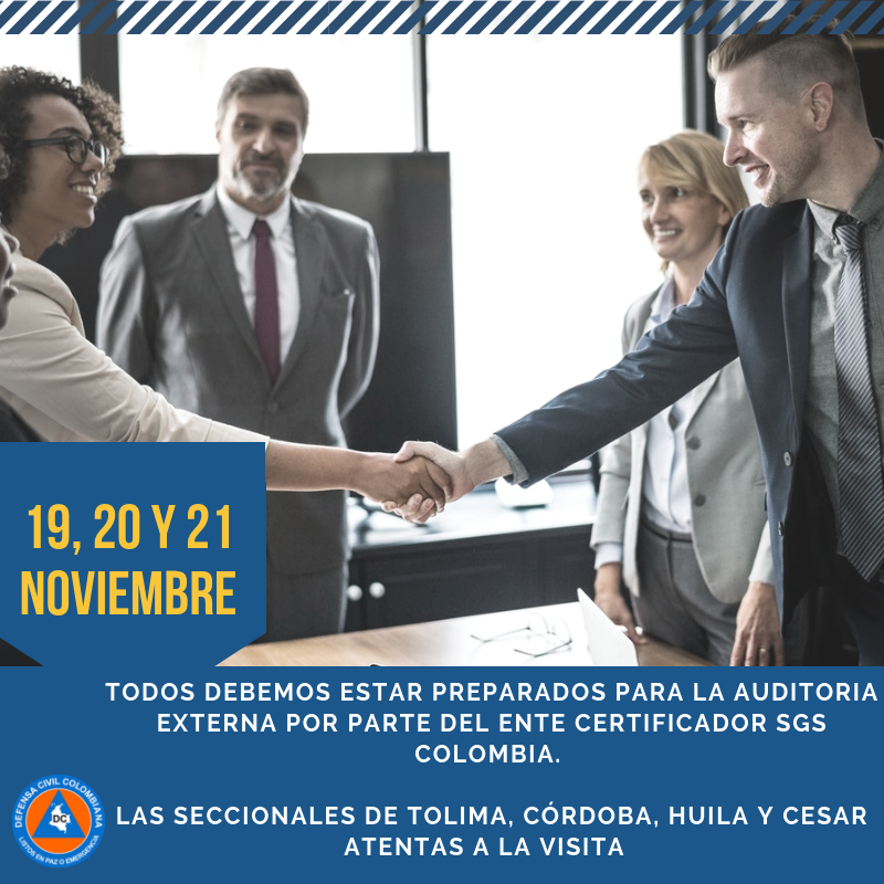 Auditoria externa este 19, 20 y 21 de noviembre